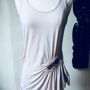 Bailey 44 Light Pnk Tank w/side embellish Sz L